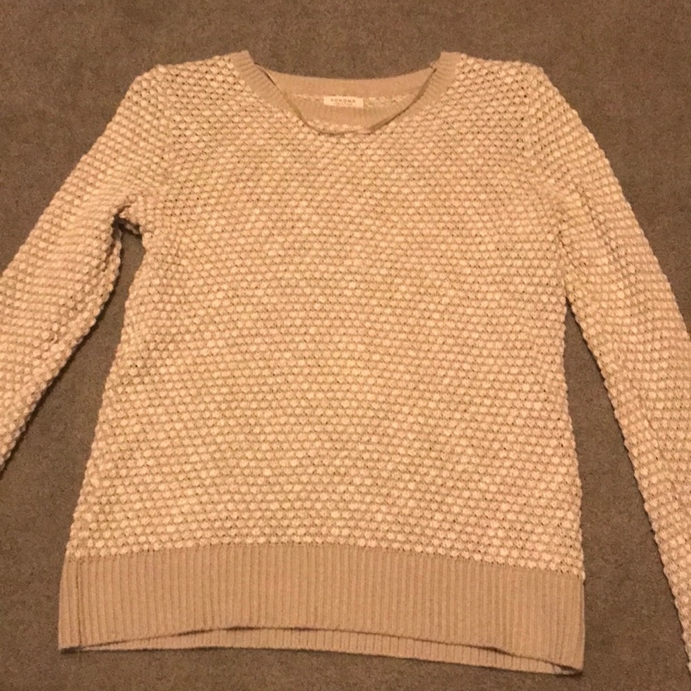cream sweater